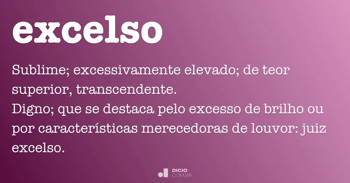 Que Significa La Palabra Excelso feeddiy