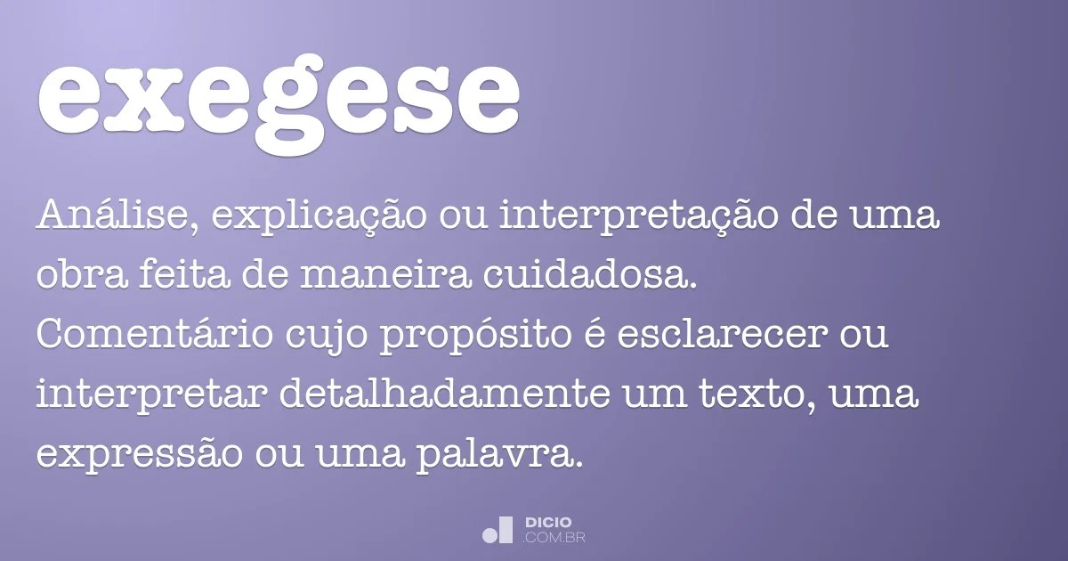 Exegese Dicio, Dicionário Online de Português