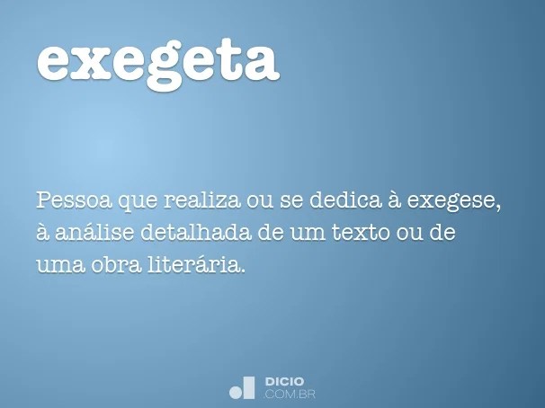 Exegeta Dicio, Dicionário Online de Português