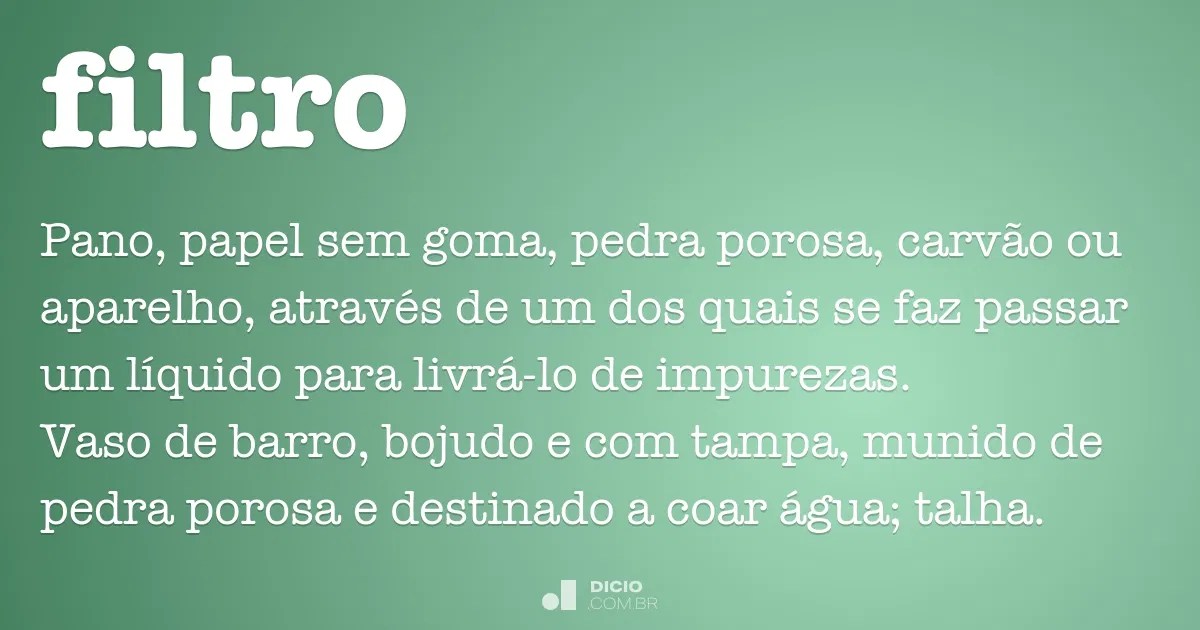 Filtro Dicio, Dicionário Online de Português