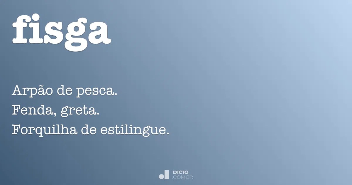 Fisga Dicio, Dicionário Online de Português