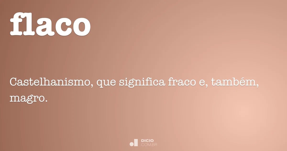 Flaco Dicio, Dicionário Online de Português