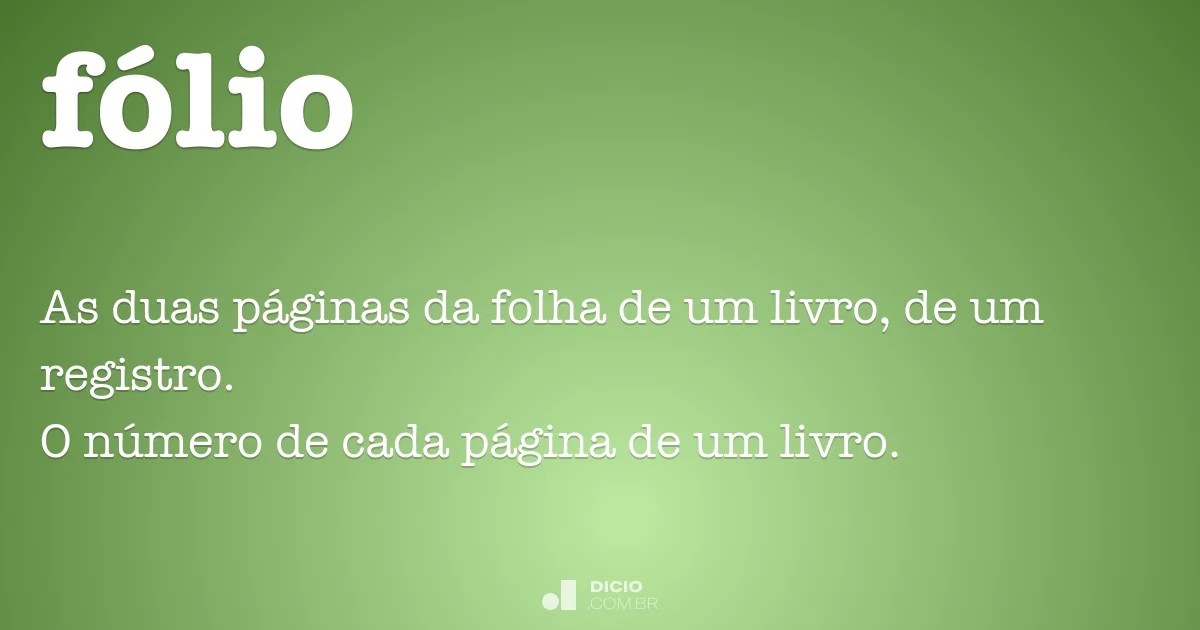 Fólio Dicio, Dicionário Online de Português