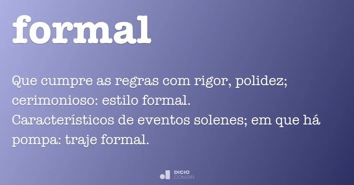 Formal Dicio, Dicionário Online de Português