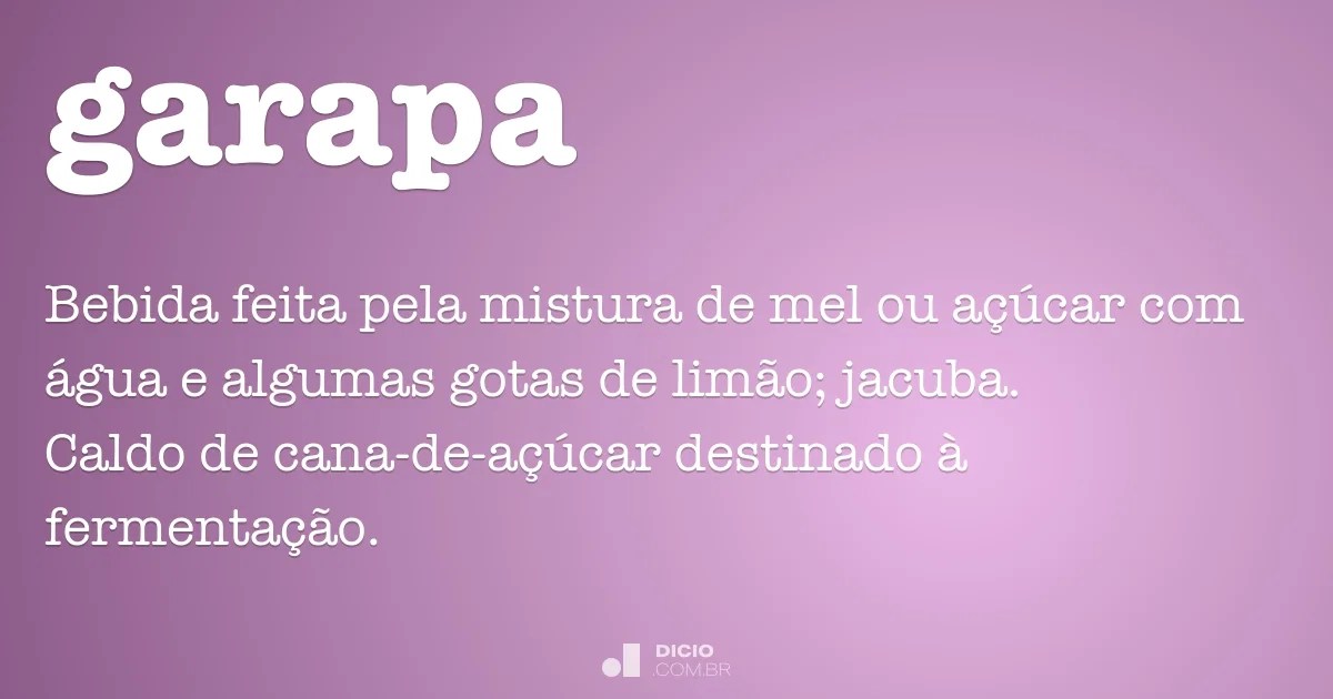 Garapa Dicio, Dicionário Online de Português