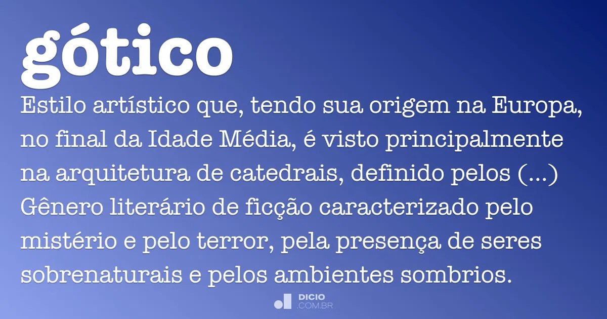 Gótico Dicio, Dicionário Online de Português