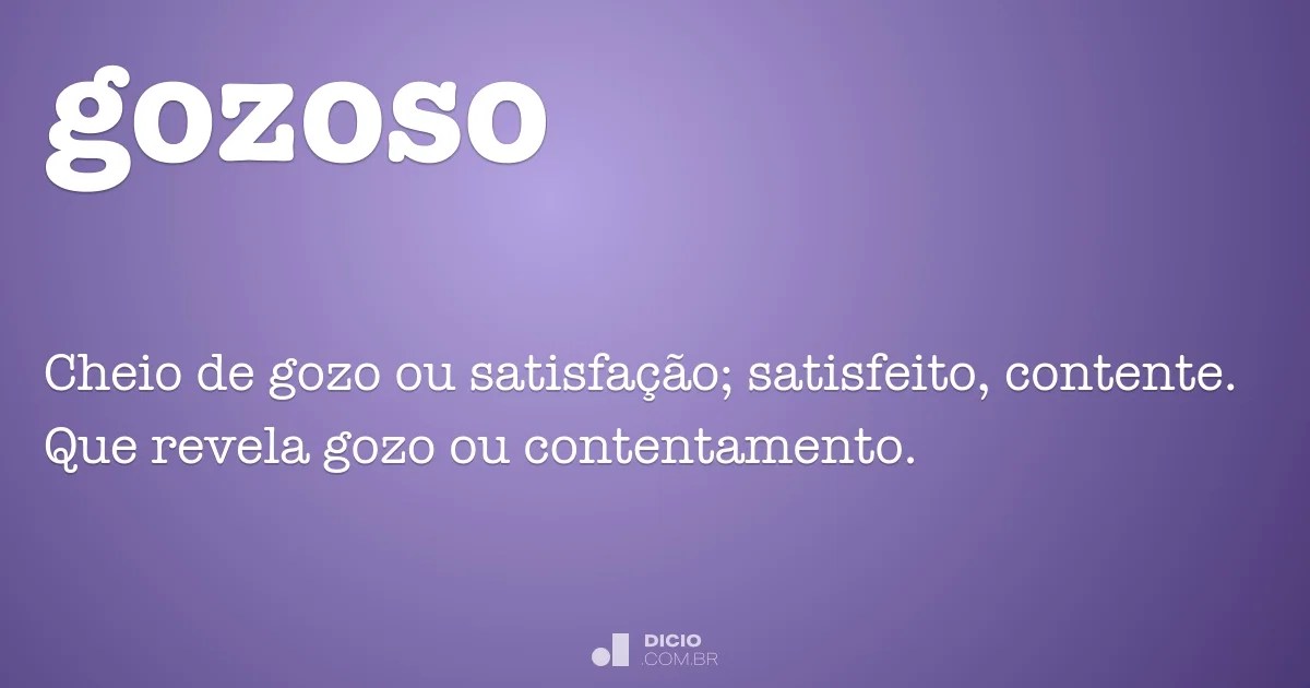 Gozoso Dicio, Dicionário Online de Português