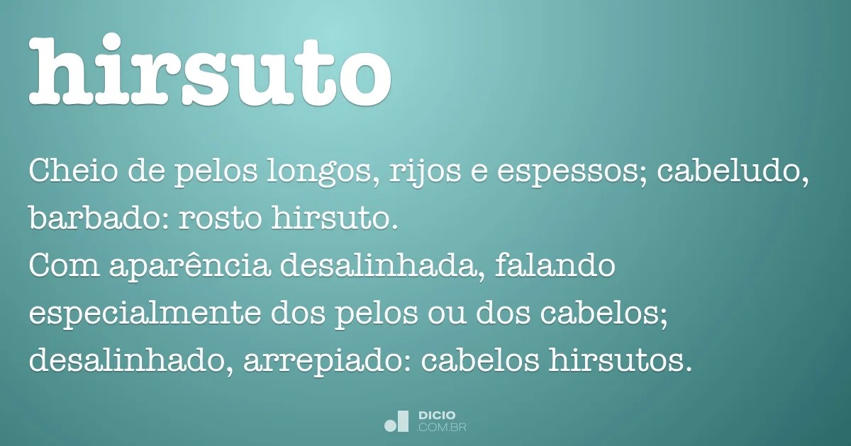Hirsuto Dicio, Dicionário Online de Português