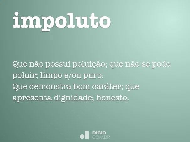 Impoluto Dicionário Online de Português