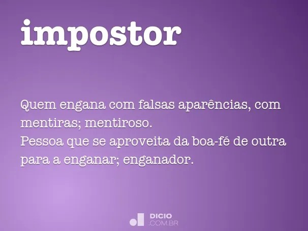 Sinonimo De Impostor