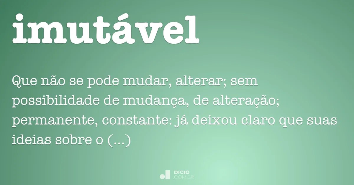 Imutável Dicio, Dicionário Online de Português