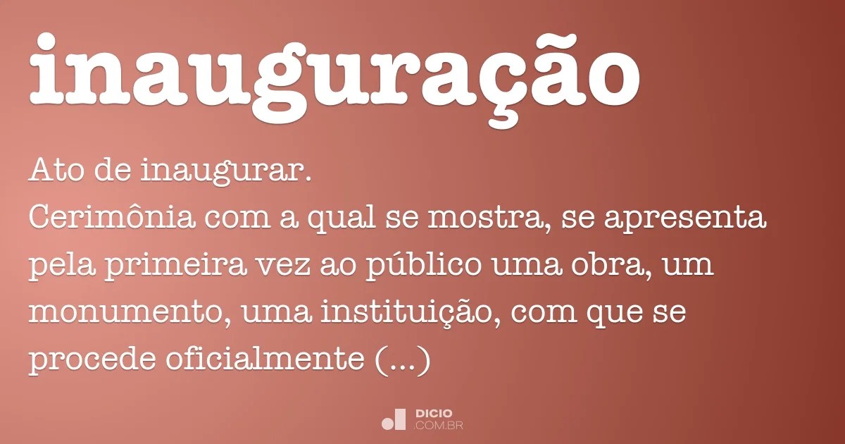 Inauguração Dicio, Dicionário Online de Português