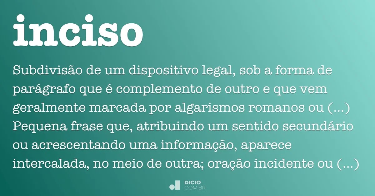 Inciso Dicio, Dicionário Online de Português