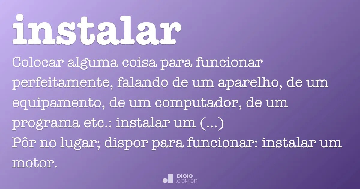 Instalar Dicio, Dicionário Online de Português