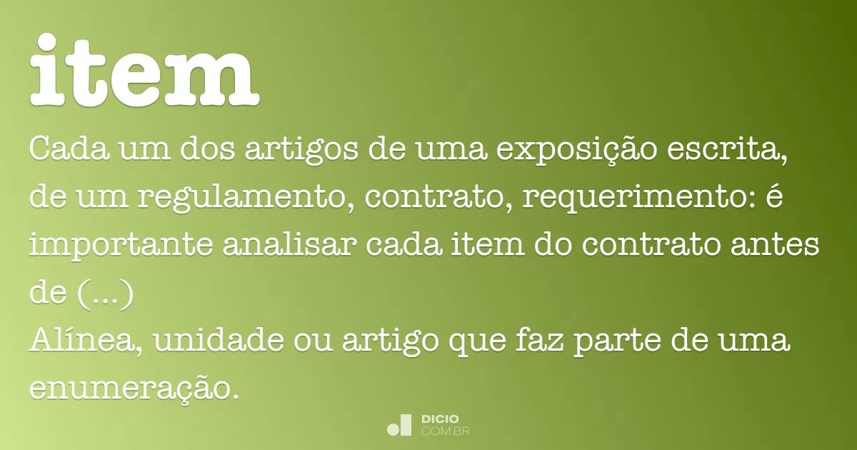 Item Dicio, Dicionário Online de Português