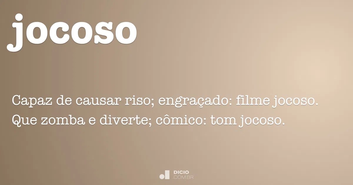 Jocoso Dicio, Dicionário Online de Português