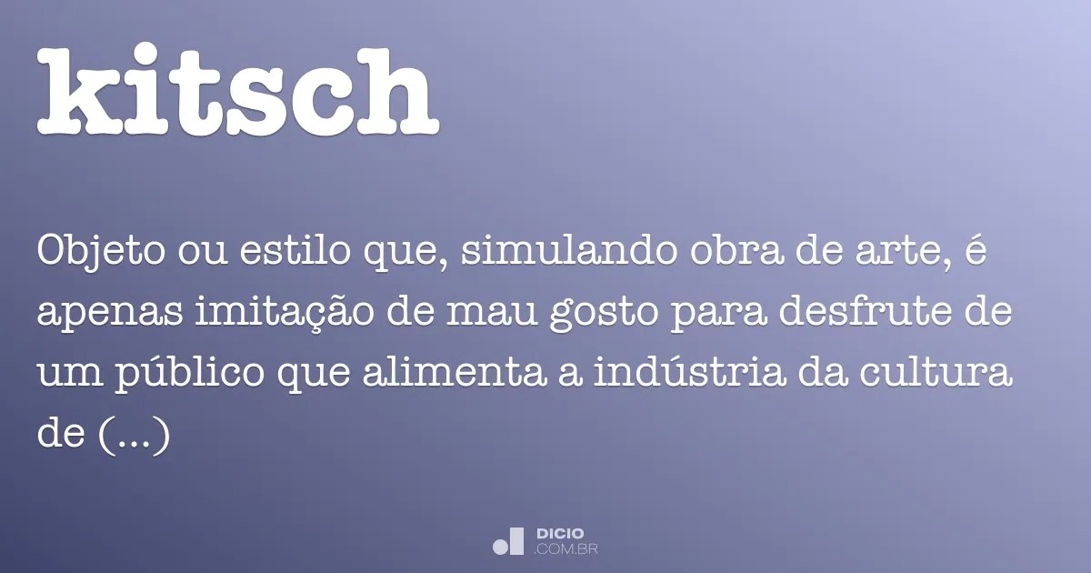 Kitsch Dicio, Dicionário Online de Português