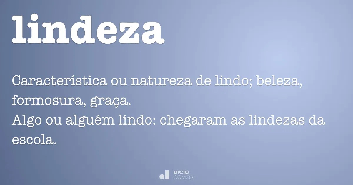 Lindeza Dicio, Dicionário Online de Português
