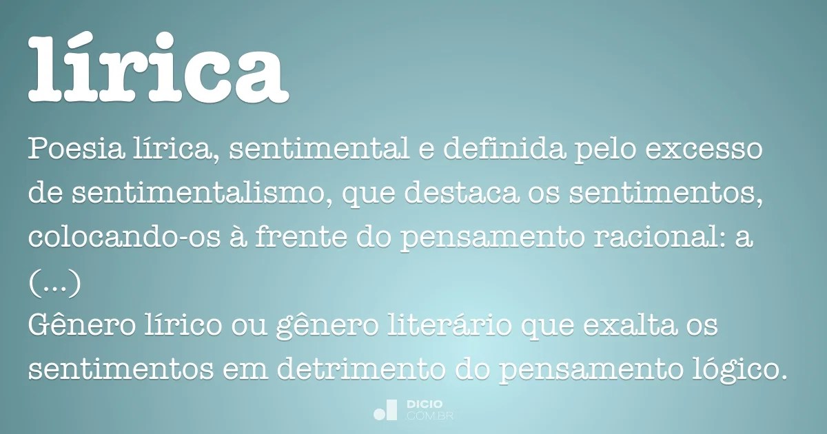 Lírica Dicio, Dicionário Online de Português