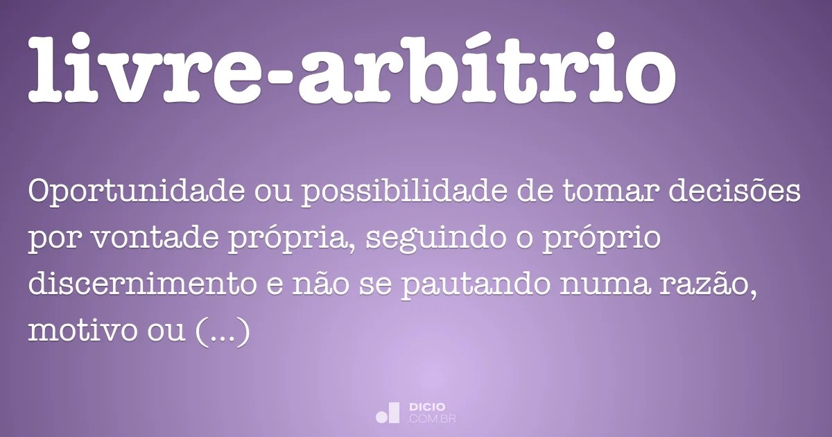 LivrearbÃ­trio Dicio, DicionÃ¡rio Online de PortuguÃªs
