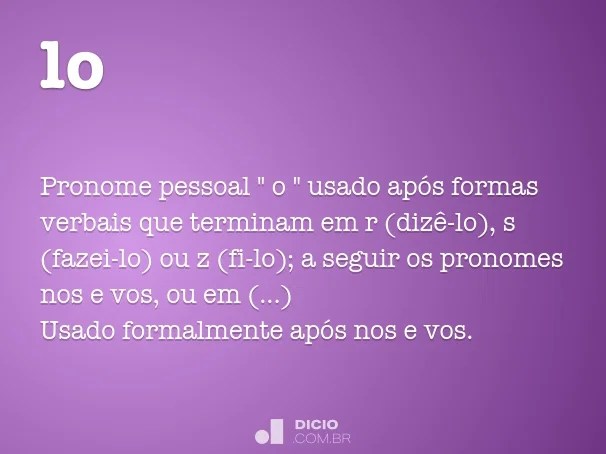 Lo Dicio, Dicionário Online de Português