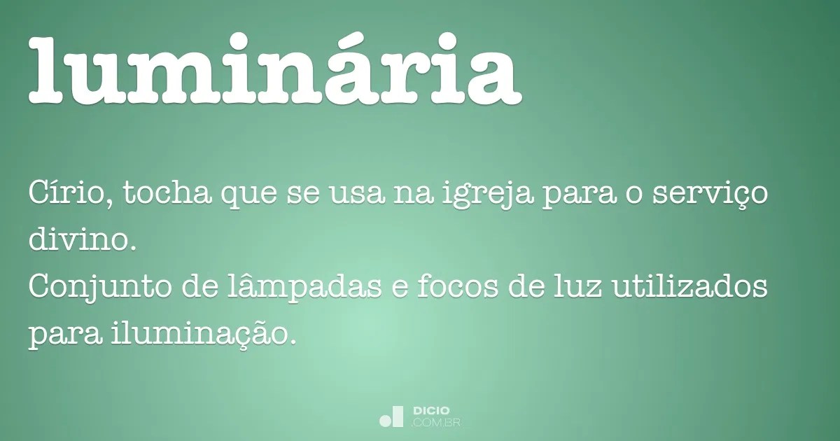 Luminária Dicio, Dicionário Online de Português