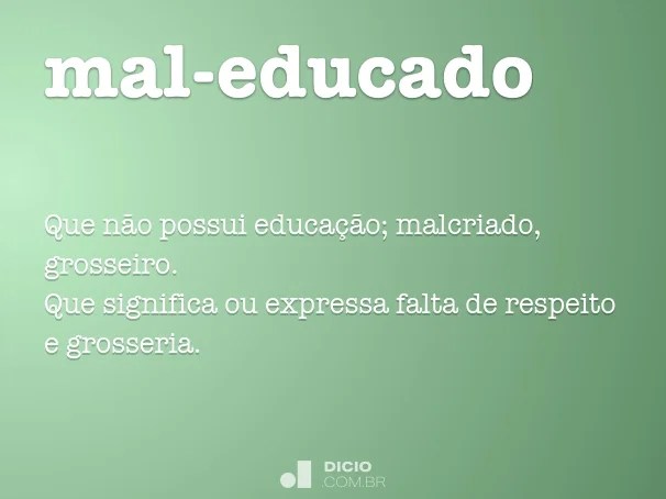 Maleducado Dicio, Dicionário Online de Português