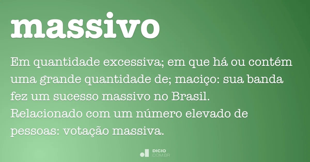 Massivo Dicionário Online de Português
