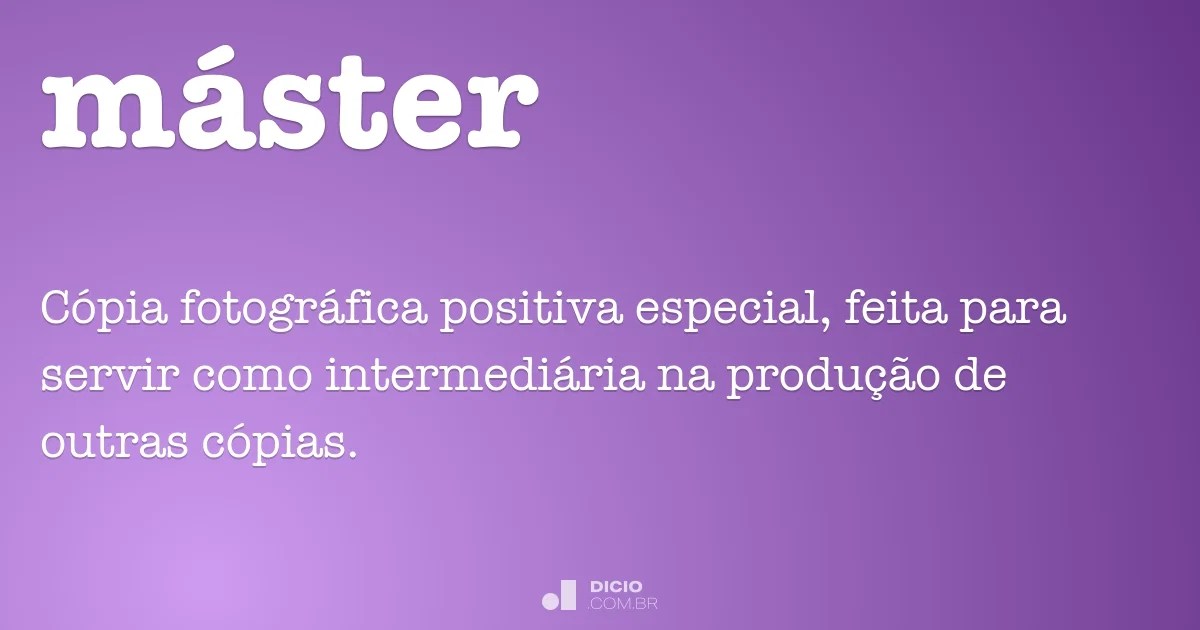 Máster Dicio, Dicionário Online de Português