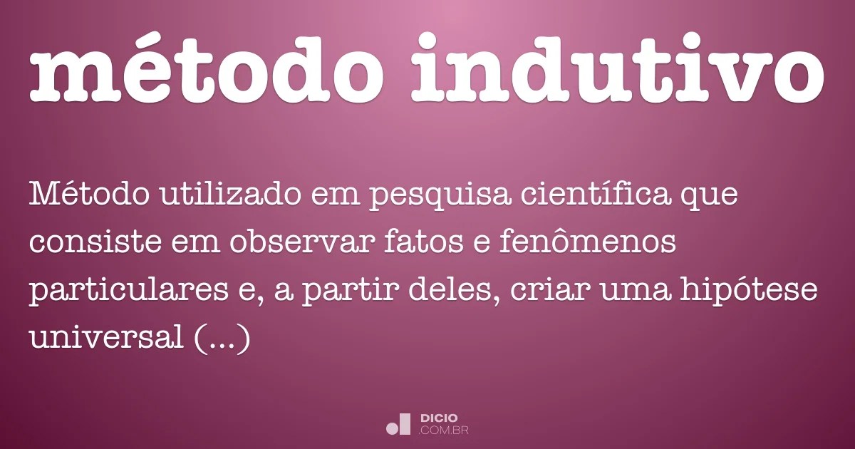 Método indutivo Dicio, Dicionário Online de Português