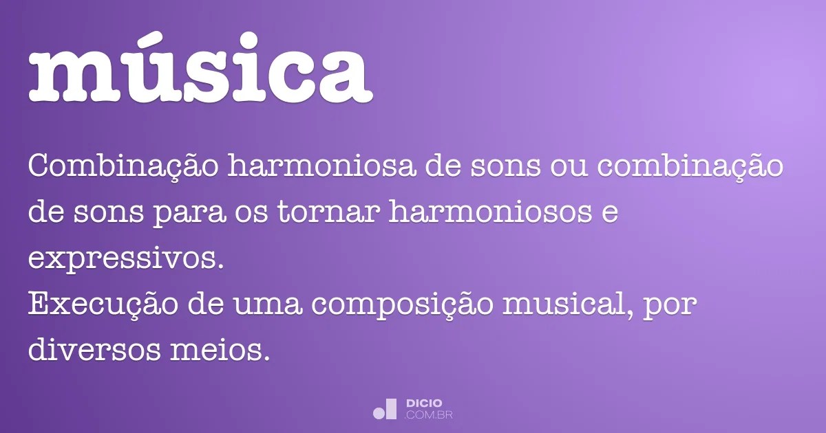 Música Dicio, Dicionário Online de Português
