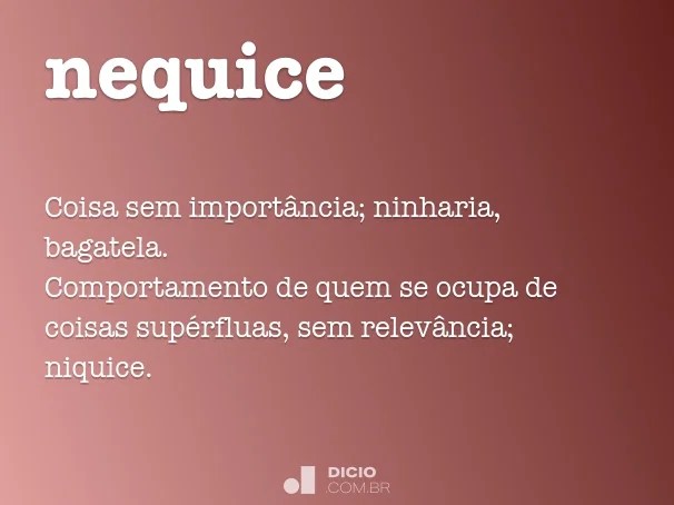 Nequice Dicio, Dicionário Online de Português