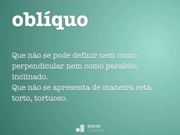 Oblíquo Dicio, Dicionário Online de Português