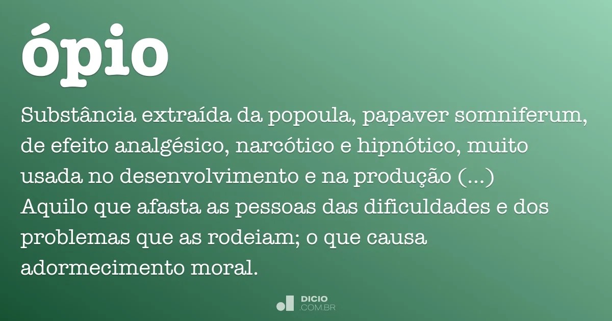 Ópio Dicio, Dicionário Online de Português