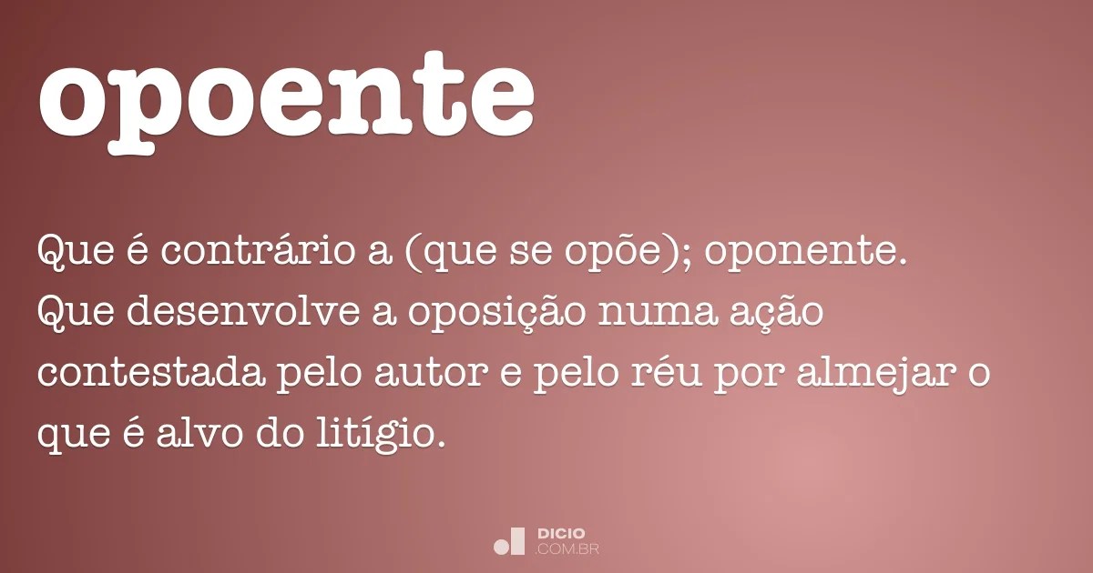 Opoente Dicionário Online de Português