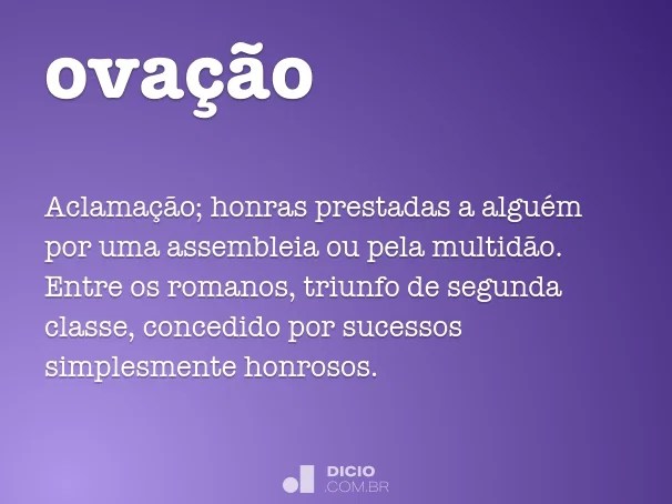 Ovação Dicio, Dicionário Online de Português