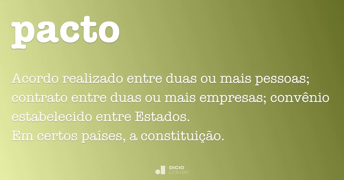 Pacto Dicionário Online de Português
