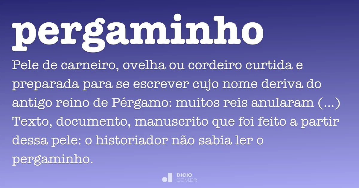 Pergaminho Dicio, Dicionário Online de Português