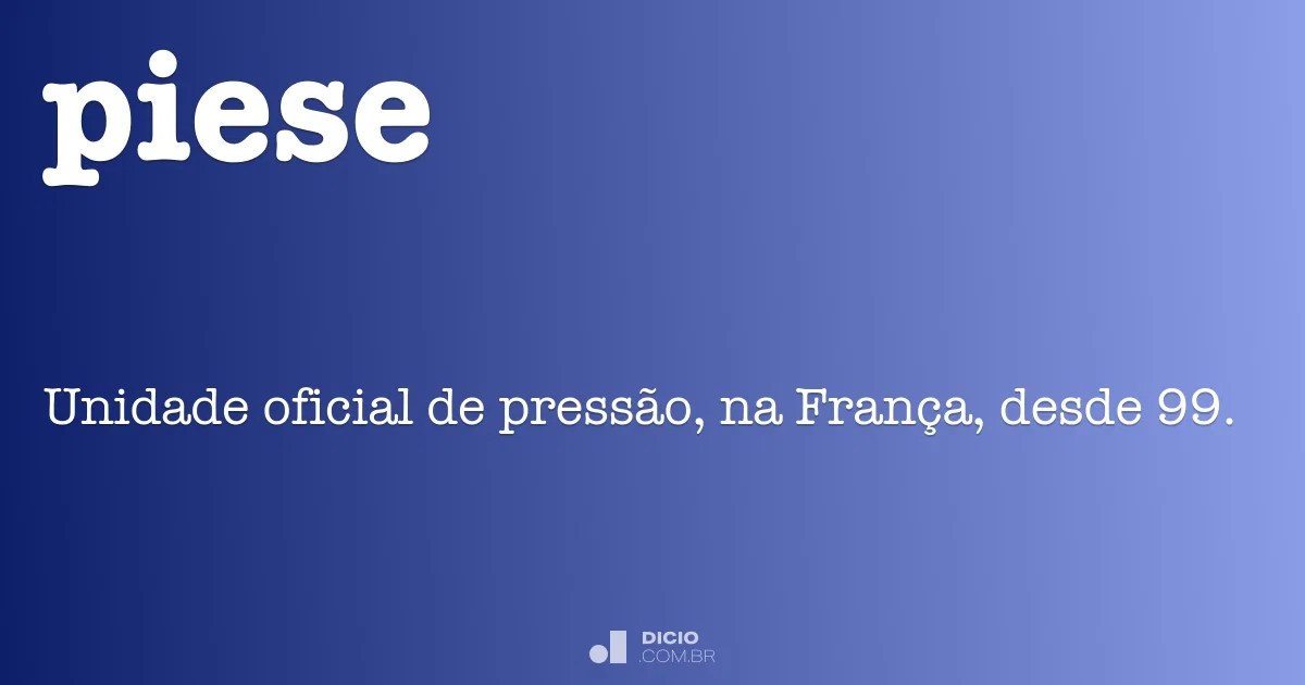 Piese Dicio, Dicionário Online de Português