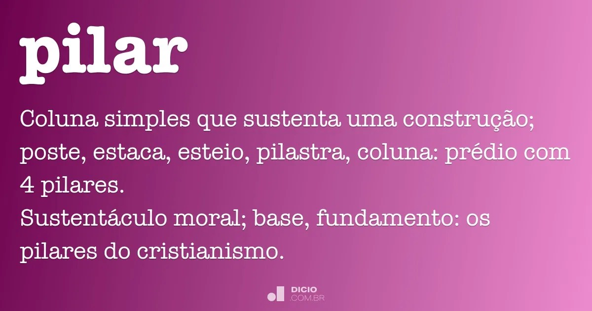 Pilar Dicio, Dicionário Online de Português