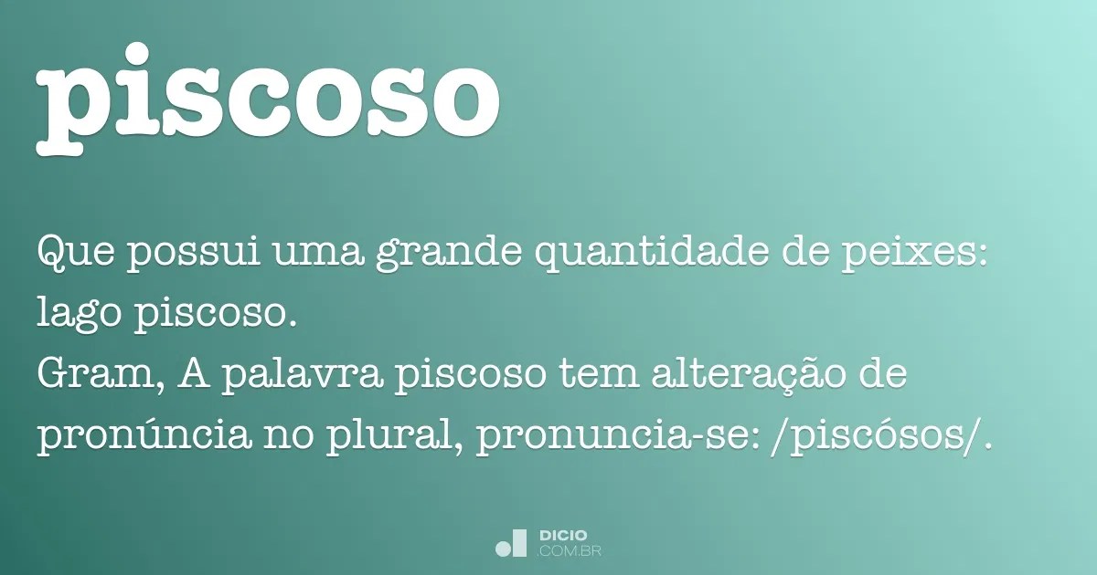 Piscoso Dicio, Dicionário Online de Português