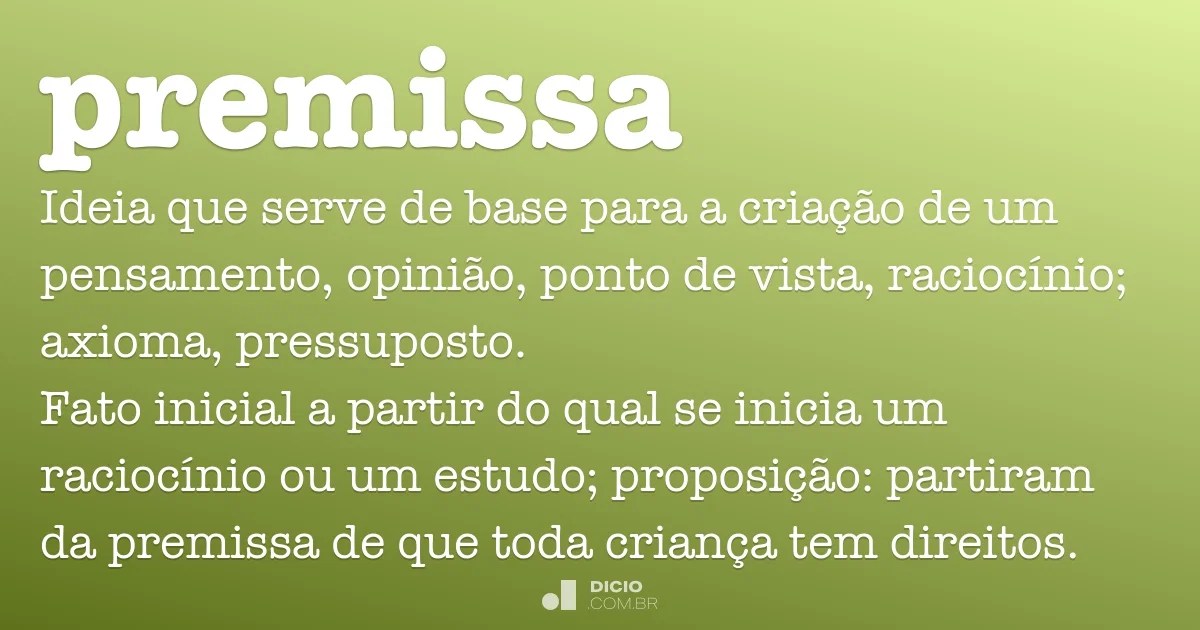 Premissa Dicio, Dicionário Online de Português