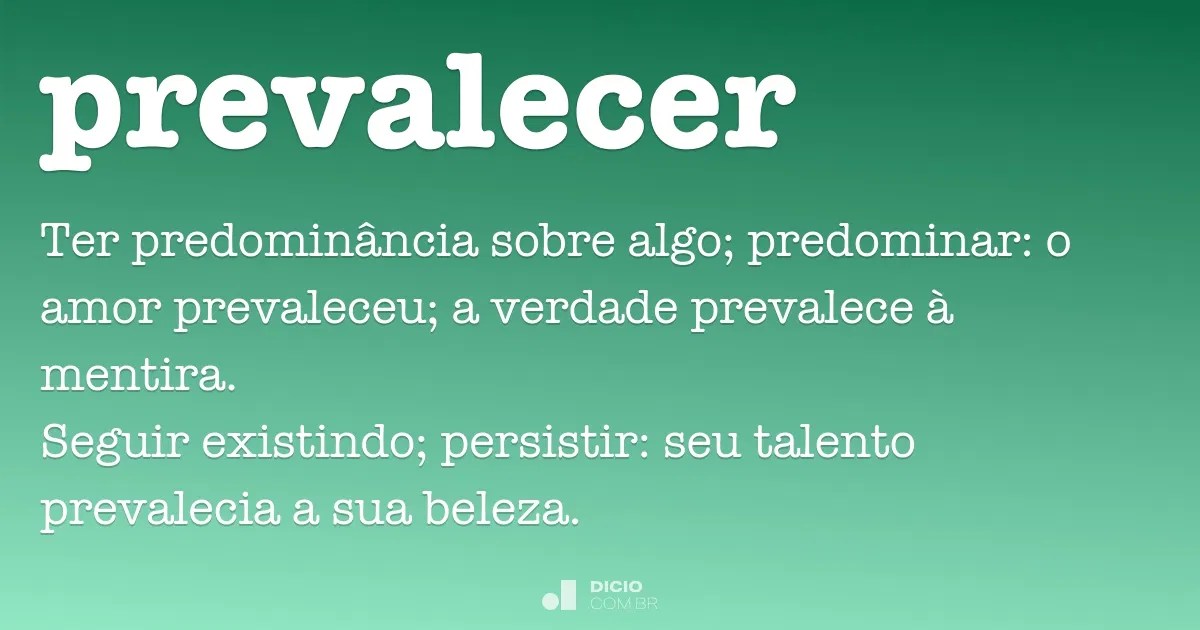 Prevalecer Dicio, Dicionário Online de Português