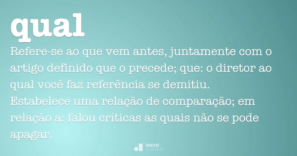 Qual Dicio, Dicionário Online de Português