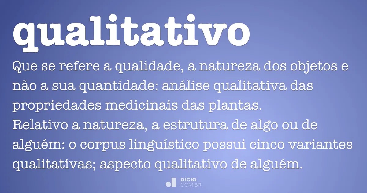 Qualitativo Dicio, Dicionário Online de Português