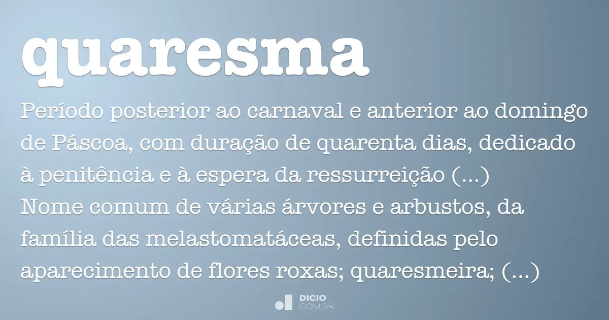 Quaresma Dicio, Dicionário Online de Português