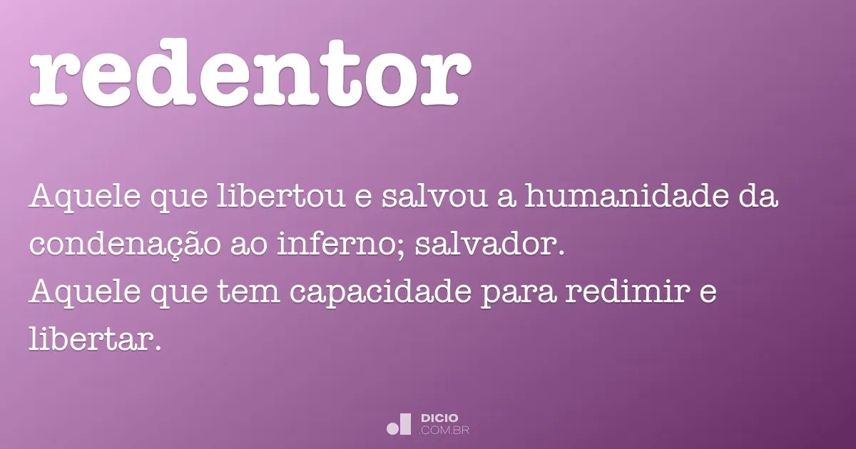 Redentor Dicio, Dicionário Online de Português