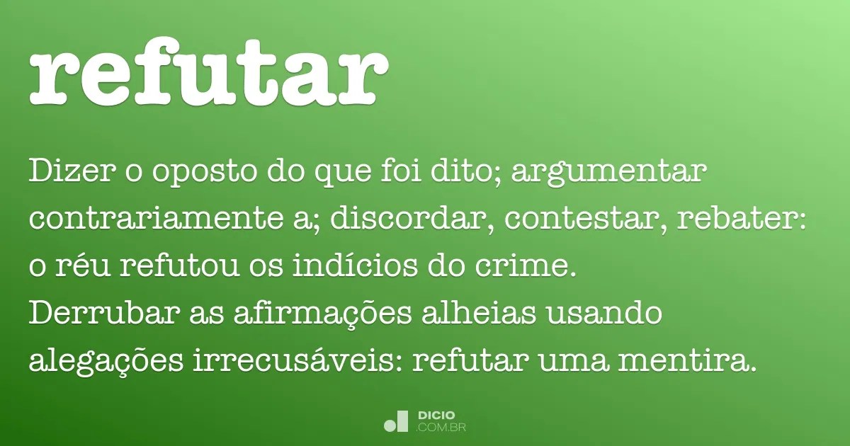 Refutar Dicio, Dicionário Online de Português
