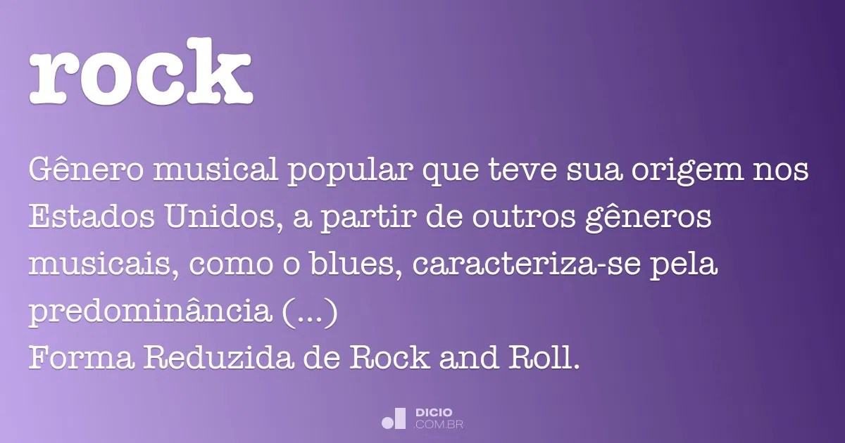 Rock Dicio, Dicionário Online de Português