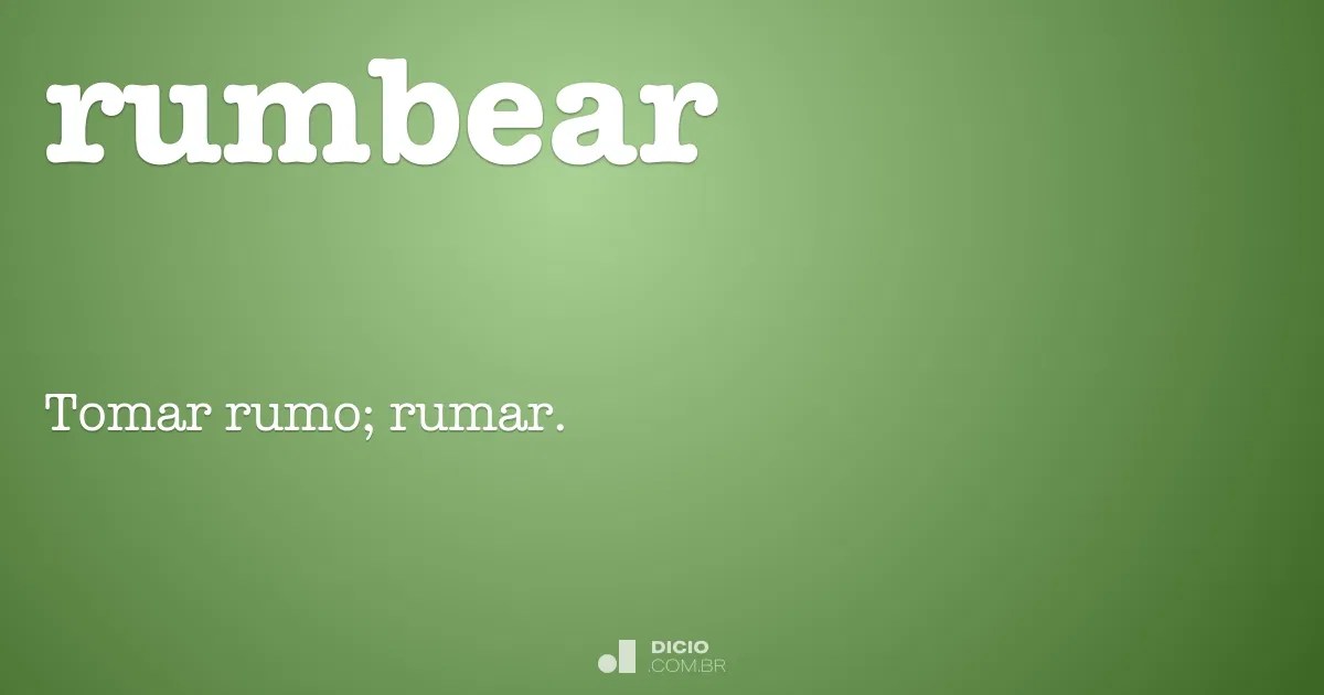 Rumbear Dicio, Dicionário Online de Português